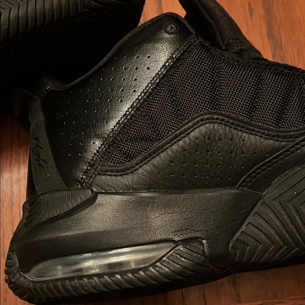 “Stay Loyal”, Air Jordan,Men’s Black mid--Top Athletic Basketball Shoes. - Picture 3 of 14